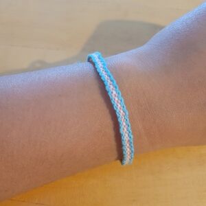 Transgender flag bracelet